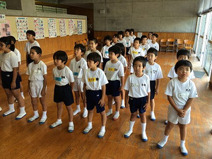 久志小中学校ブログ 第１回村小学校集合学習
